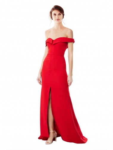 Red High Neck Sleeveless A-Line Bridesmaid Dress / Evening Dress Edinburgh